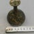Vintage Distressed Bronze Pear-Shaped Vase / Patinated Metal Bud Vase For Sale In Los Angeles - Image 6 of 9