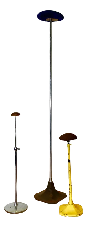 Art Deco Chrome Adjustable Hat Stands, 1900s, Set of 3