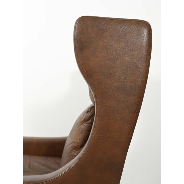 Danish Armchairs in Dark Brown Leather, 1950s, Set of 2 For Sale - Image 11 of 13