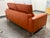 Orange Queen Size Andrew Leather Sleeper Sofa For Sale - Image 8 of 12