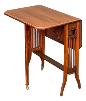 English Drop-Leaf Sutherland Table of Mahogany Attributed to Spillman & Co.