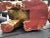 Antique Asian Chinese Carved Wood Foo Dog Figures- A Pair For Sale - Image 10 of 11