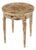 Archer 20 in. W Round Burl Wood 1 Drawer Side Table, Light Brown Burl For Sale