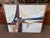 We love this large, mid-century, modern abstract framed oil on canvas. Terrific Skyline bridge scene with lots of texture....