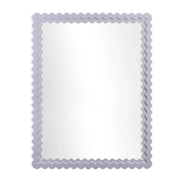 Contemporary Fleur Home Carnival Chaos Rectangle Mirror in Spring Iris, 30x40 For Sale - Image 3 of 3