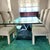 1980s Postmodern Glass Top Double Triangle Base Dining Table For Sale In New York - Image 6 of 10