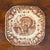 Vintage Johnson Brothers "His Majesty" dessert/salad plate. Decorated in a traditional transferware pattern of a colorful...