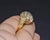 Early 21st Century Vintage Natural .60Cts VS G Diamond 18K Solid Gold 2 Tone Dome Cocktail Ring, size 7 For Sale - Image 5 of 11