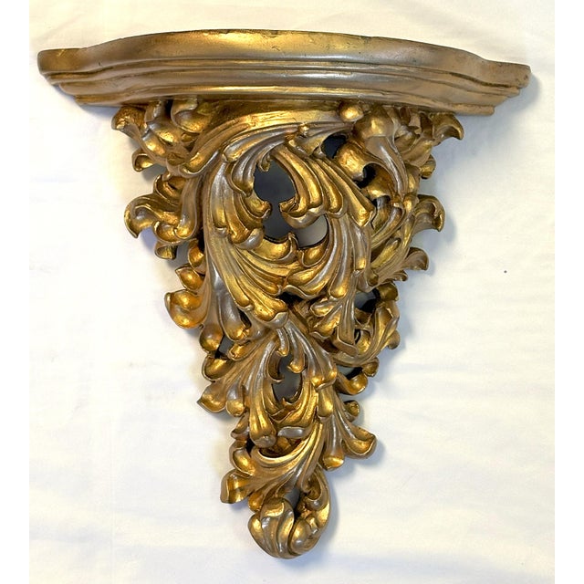 Vintage Hollywood Regency Style Wall Brackets- a Pair For Sale - Image 4 of 12