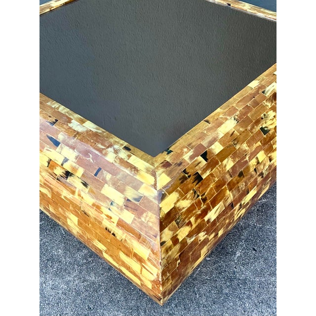 Late 20th Century Vintage Tessellated Horn Coffee Table For Sale - Image 5 of 12
