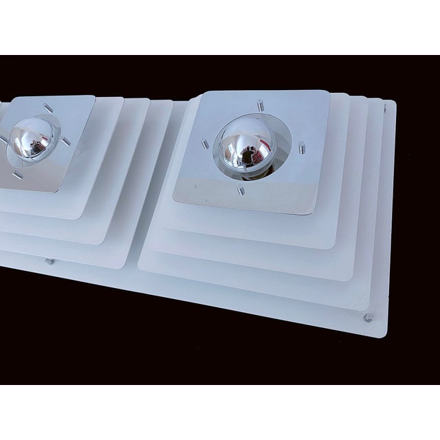 White Space Age Wall Light from Honsel, 1970s For Sale - Image 8 of 11