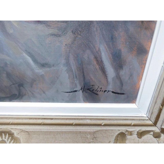 Marc Rebierre, Portrait of a French Girl, 1960s, Oil Painting on Canvas, Framed For Sale - Image 4 of 14
