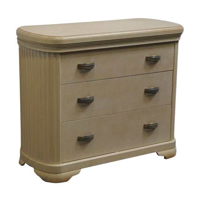 CENTURY FURNITURE Cashmere Collection Contemporary Coastal Pickled Wood 43" Low Chest 35.5" High 43" Wide 20" Deep We...