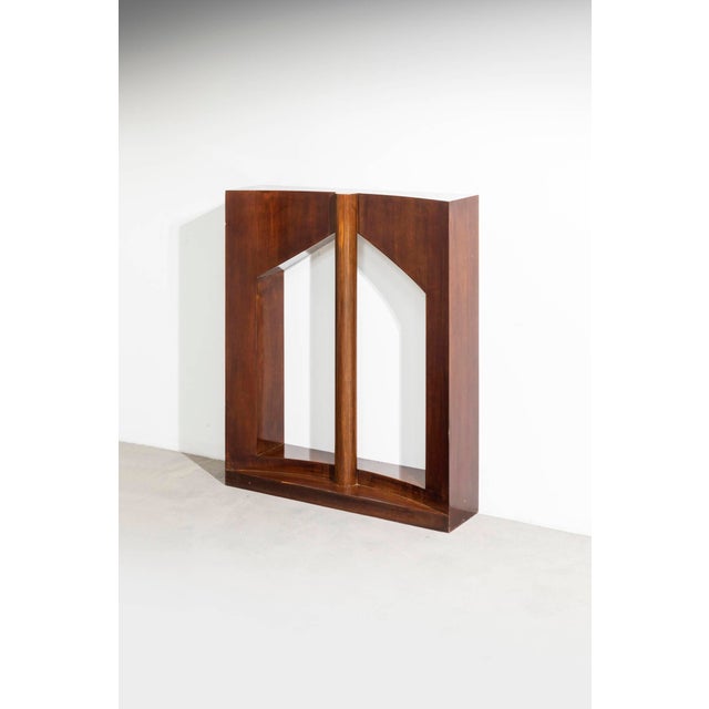 1950s Vintage Italian Wooden Console Table, 1950s For Sale - Image 5 of 5