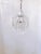Dome layered chandelier with cut glass dish, octagon chain and 30% leaded faceted crystal teardrops. It rewired and it has...