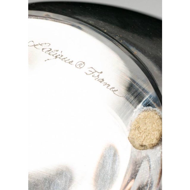 Art Deco Lalique Clematites Amethyst Crystal Vase.