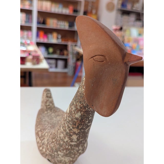 James Lovera James Lovera Mid-Century Speckled Ceramic Bird Sculpture For Sale - Image 4 of 7
