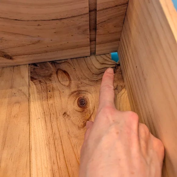 Tan Château Saint-Sulpice Bordeaux Wine Crate – Rustic Wood Storage Box (2012) For Sale - Image 8 of 8