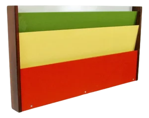 Mid 20th Century Peter Pepper Products of California Wall Hanging Magazine Display Rack