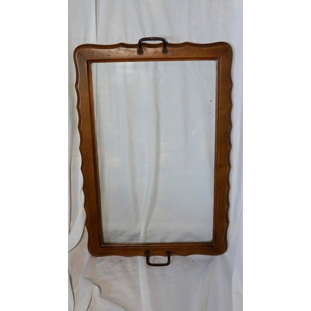 Tea for Two - Walnut Tea Table With Tray, Vintage Traditional American For Sale In Los Angeles - Image 6 of 12