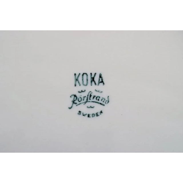 Koka Dinner Plates by Hertha Bengtson for Rörstrand, Set of 7 For Sale - Image 4 of 5