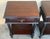 Brown 1900-1909 Pair of Spanish Nightstands With One Drawer and Low Shelve and Fluted Legs For Sale - Image 8 of 10