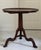 Brown Antique Round Tilt Top Style Wooden Table With Tripod Base For Sale - Image 8 of 17