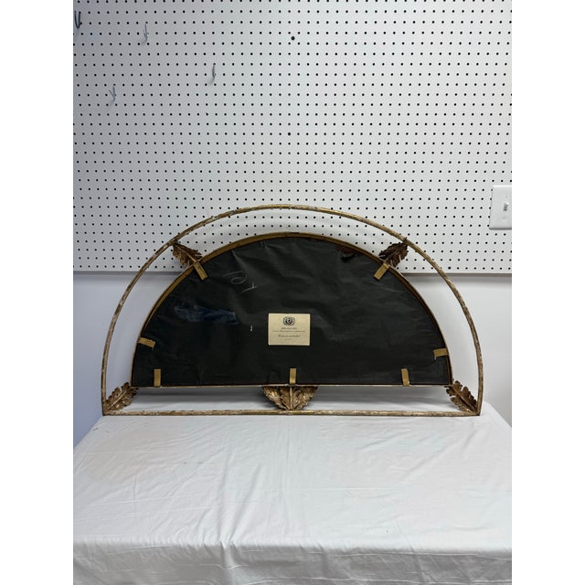 John Richard wrought iron wall hanging of griffins.