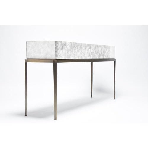 Jaya Console Table with Burned Eggshell Top by Reda Amalou Design For Sale - Image 6 of 9
