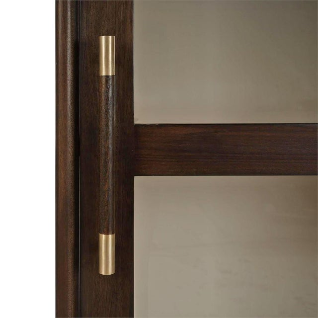 Tall Glass Door Display Cabinet For Sale In Greensboro - Image 6 of 9