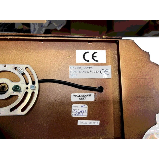 Early 21st Century Scheherazade Wall Sconce with Sunset Red Hand-Blown Glass by Fine Art Lamps For Sale - Image 5 of 6