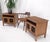 Pair double door pierced carved doors compartment night stands end tables mint!
