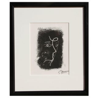 Georges Braque Profil de Femme Lithograph For Sale