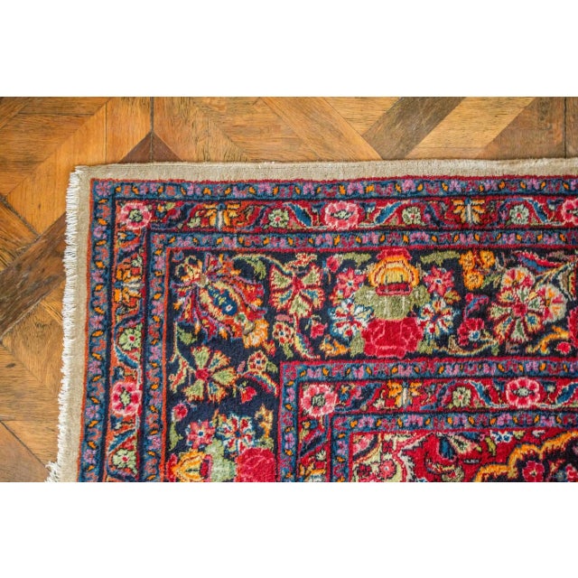 2000 - 2009 Vintage Floral Yazd Rug For Sale - Image 5 of 10