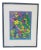 1990s Artist Signed Floral Print, Framed For Sale