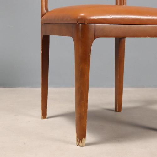 Vintage Chairs in Beech and Leatherette, 1970s For Sale - Image 6 of 9