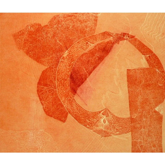 Abstract Kismine Varner, Orange Abstract For Sale - Image 3 of 5