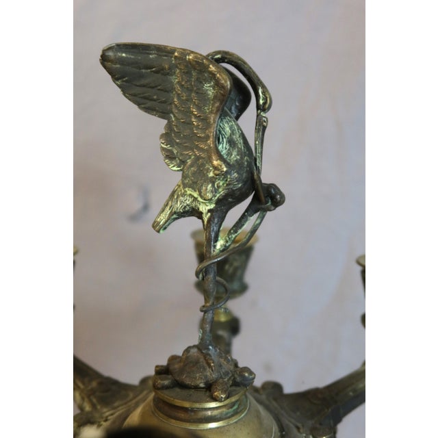 Bronze Candelabra in the Style of Barbedienne, Set of 2 For Sale - Image 4 of 10