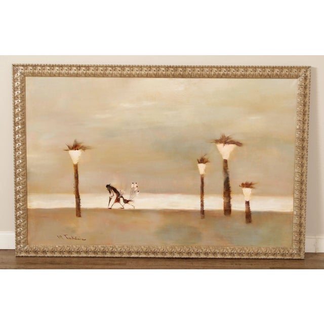 High Quality Abstracted Eastern European Artwork by Mark Tochilkin (Ukraine, b. 1958), Signed on the Lower Left, Oil on...