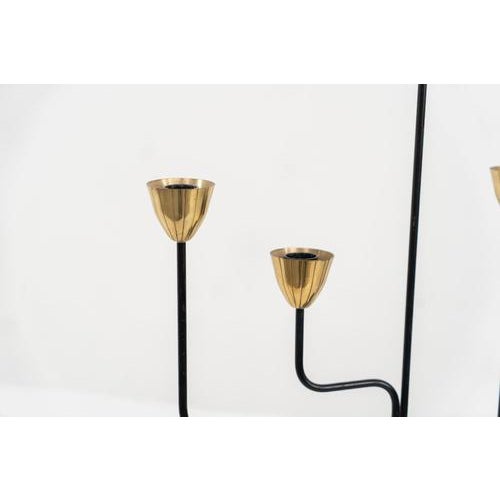Candelabra in Brass and Metal by Gunnar Ander for Ystad-Metal For Sale - Image 3 of 7