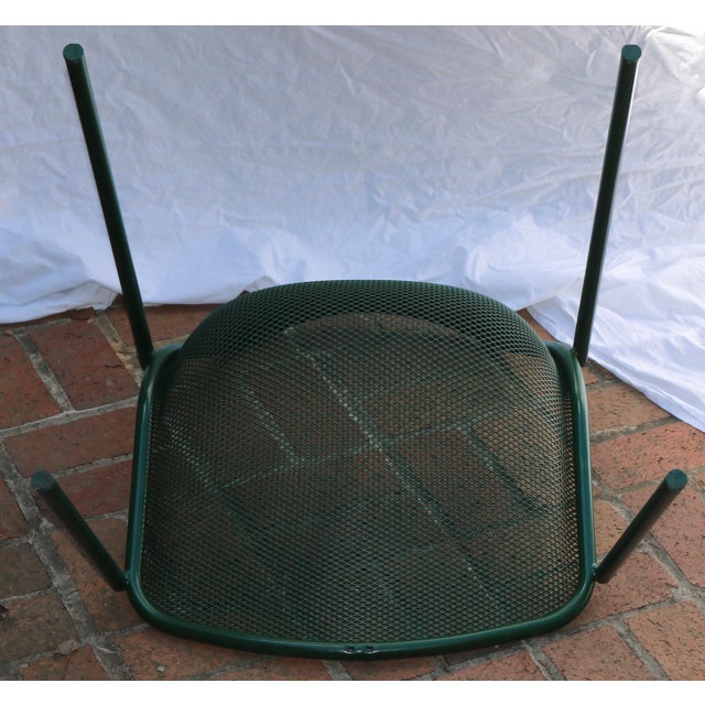 Italian Steel Tube & Mesh Indoor Outdoor Chairs Designed by Christophe Pillet - Set of 6, Attributed For Sale - Image 4 of 5