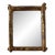 Vintage Giltwood Faux Bois Wall Mirror For Sale
