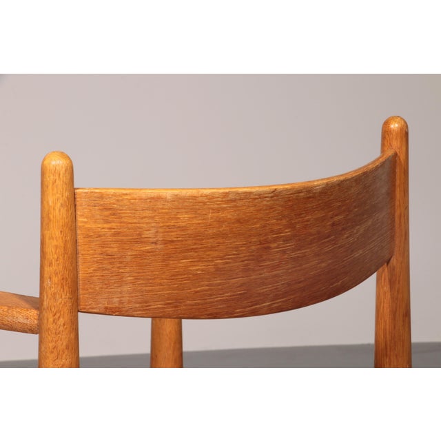 Carl Hansen & Søn Dining Chairs in Oak with New Papercord by Hans J. Wegner for Carl Hansen, 1960, Set of 6 For Sale - Image 4 of 13