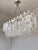 Transparent Contemporary Italian Rectangular Strip “Listelli” Murano Glass Chandelier by Simoeng For Sale - Image 8 of 10