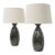 1950s Raymor Ceramic Table Lamps From Italy With Linen Shades - a Pair For Sale