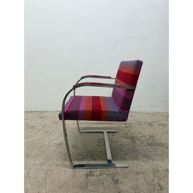 1970s Mies Van Der Rohe Brno Dining Arm Chairs for Treitel Gratz - Set of Six For Sale - Image 5 of 14