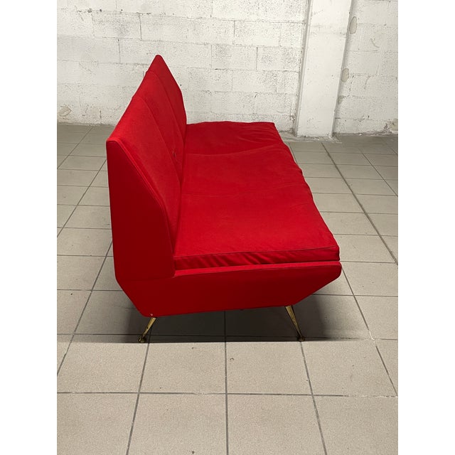 Italian Fabric Sofa, 1960s For Sale - Image 4 of 18