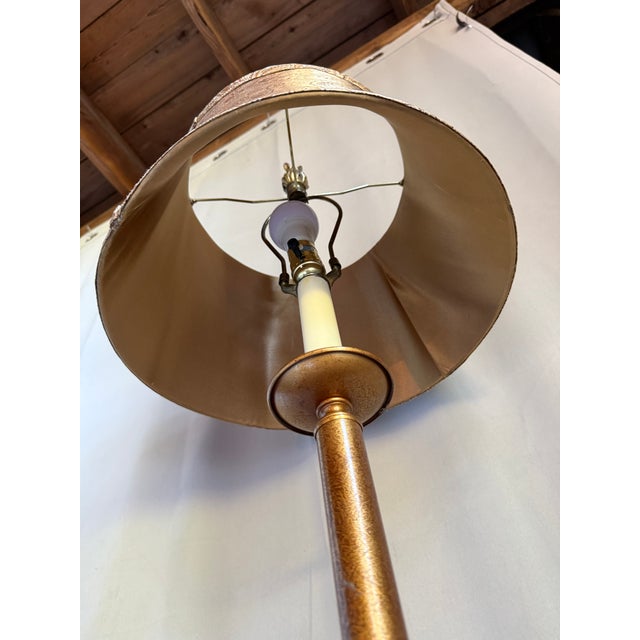 1990s 1990s Modern Burnished Copper Floor Lamp For Sale - Image 5 of 9