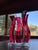 Vintage David Muniz 23" Ruby Red & Clear Lucite Art Sculpture 1996, Signed. Rare For Sale - Image 13 of 14
