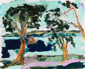 'Monterey Coastal Landscape' by Robert Canete, California Expressionist, Stanford, Carmel